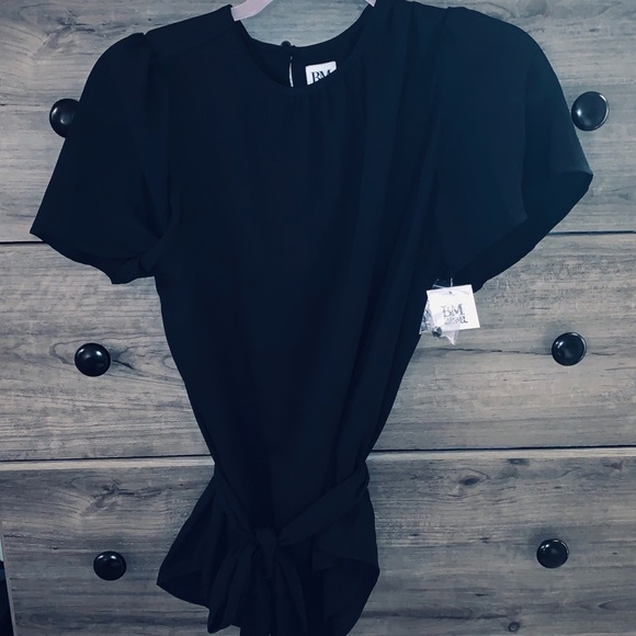 Badgley Mischka black blouse wrap tie Stitch Fix - Picture 3 of 3